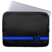 Monogramme mince de coutume de Blue Line
