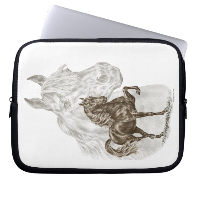 Protection Pour Ordinateur Portable Morgan Horse Art (Devant)