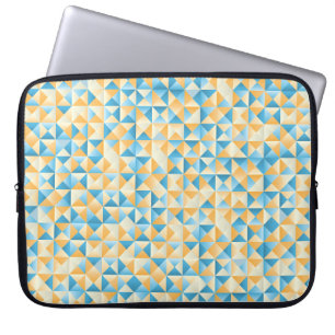 Protection Pour Ordinateur Portable Mosaïque en bleu et orange