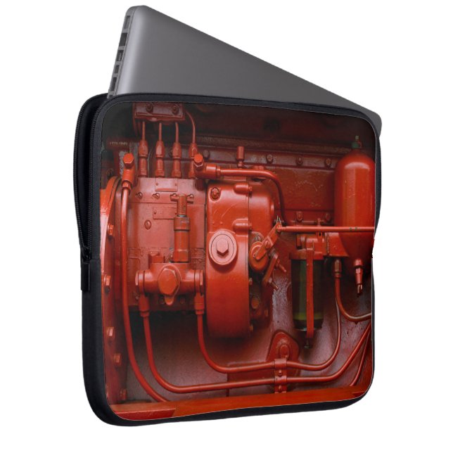 Protection Pour Ordinateur Portable Moteur Tracteur rouge (Devant droit)
