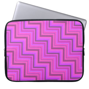 Protection Pour Ordinateur Portable Motif à rayures roses