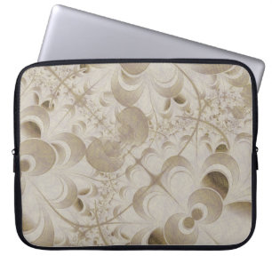 Protection Pour Ordinateur Portable motif Abstrait beige