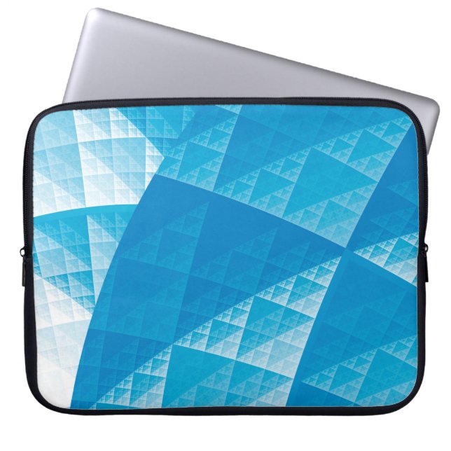 Protection Pour Ordinateur Portable Motif abstrait bleu (Devant)