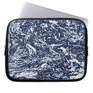 Protection Pour Ordinateur Portable Motif Abstrait bleu foncé