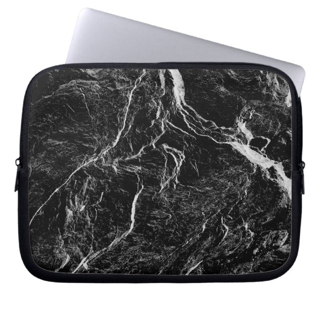 Protection Pour Ordinateur Portable Motif Abstrait noir et blanc (Devant)