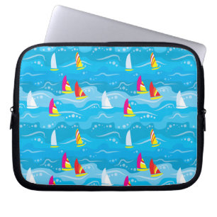 Protection Pour Ordinateur Portable Motif au néon de yacht
