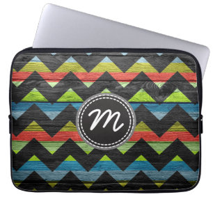 Protection Pour Ordinateur Portable Motif chevron rétro zigzag #18