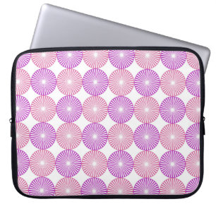 Protection Pour Ordinateur Portable Motif circulaire rose et violet