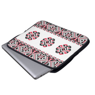 Protection Pour Ordinateur Portable Motif croix rouge et noir original