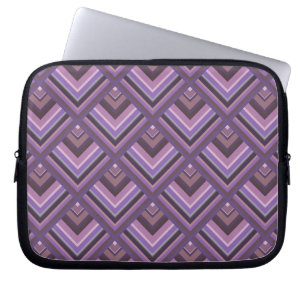 Protection Pour Ordinateur Portable Motif de l'échelle des bandes de mauve
