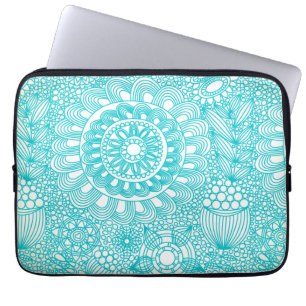 Protection Pour Ordinateur Portable motif de treillis floral délicat