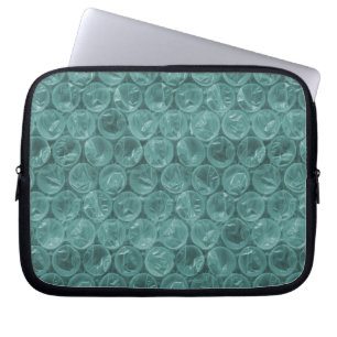 Protection Pour Ordinateur Portable Motif d'enveloppement de bulle turquoise