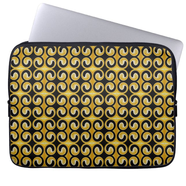 Protection Pour Ordinateur Portable Motif jaune Cool unique (Devant)