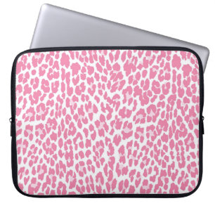 Protection Pour Ordinateur Portable Motif léopard rose
