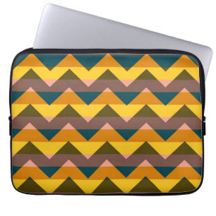 Protection Pour Ordinateur Portable Motif rayé chevron zigzag multicolore 18