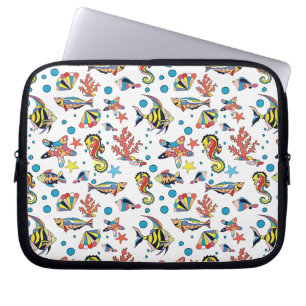 Protection Pour Ordinateur Portable Motif sous-marin coloré de vie marine