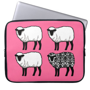 Protection Pour Ordinateur Portable Mouton noir de Damas