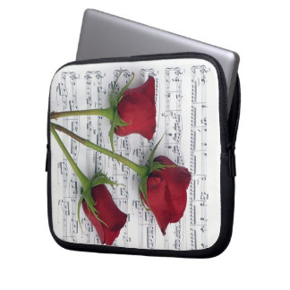 Protection Pour Ordinateur Portable Musique des roses