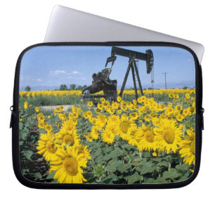 Protection Pour Ordinateur Portable Na, États-Unis, Colorado, Tournesols, Derrick de p