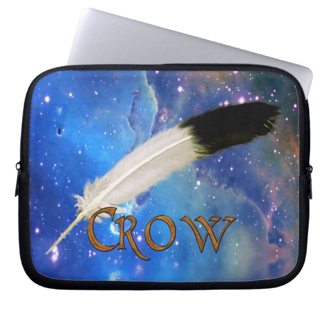 Protection Pour Ordinateur Portable Nation CROW & Feather Space Portable (Devant)
