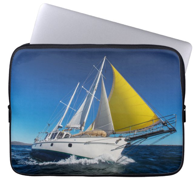 Protection Pour Ordinateur Portable Navigation d'océan dans un yacht (Devant)