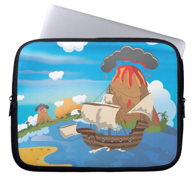 Protection Pour Ordinateur Portable Navire pirate (Devant)