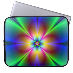Protection Pour Ordinateur Portable Neon Abstrait Ordinateur Portable Daisy