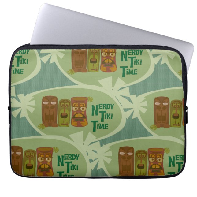 Protection Pour Ordinateur Portable Nerdy Tiki Retro (Devant)