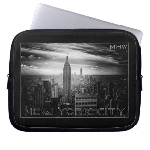 Protection Pour Ordinateur Portable NEW YORK CITY personnalisé monogramme de manches d