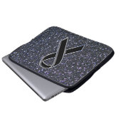 Protection Pour Ordinateur Portable Noir Sensibilisation au ruban Bleu (Devant bas)