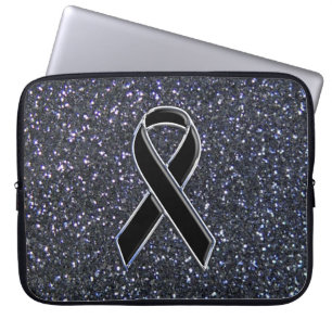 Protection Pour Ordinateur Portable Noir Sensibilisation au ruban Bleu