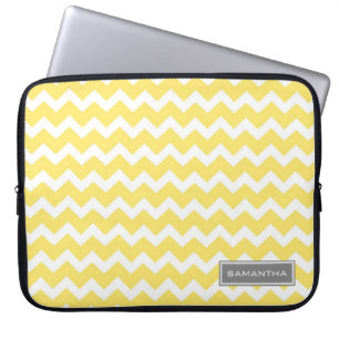 Protection Pour Ordinateur Portable Nom de coutume de Chevron de citron d'ordinateur