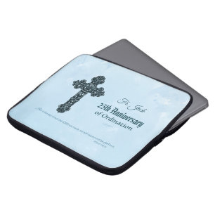 Protection Pour Ordinateur Portable Nom personnalisé & Anniversaire Année Ordination, 