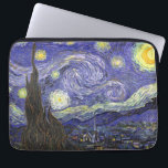 Protection Pour Ordinateur Portable Nuit étoilée par Vincent van Gogh<br><div class="desc">Starry Night by Vincent van Gogh est un post impressionnisme d'art vintage paysage de paysages avec vue sur Saint Rémy, France depuis l'asile de van Gogh. Le ciel nocturne tourbillonne de nuages avec une lune brillante et des étoiles brillantes au-dessus du village pittoresque. Starry Night est probablement le tableau le...</div>