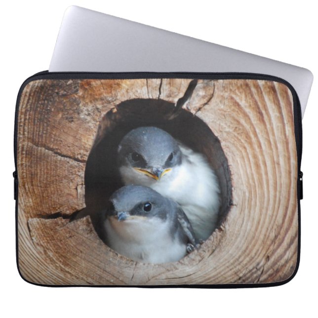 Protection Pour Ordinateur Portable Oiseaux de bébé (Devant)