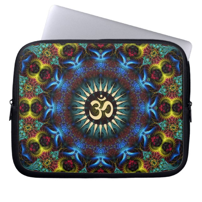 Protection Pour Ordinateur Portable OM Carnet de Mandala fracturé (Devant)