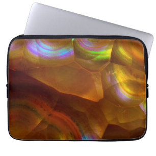Protection Pour Ordinateur Portable Opale de feu orange iridescente