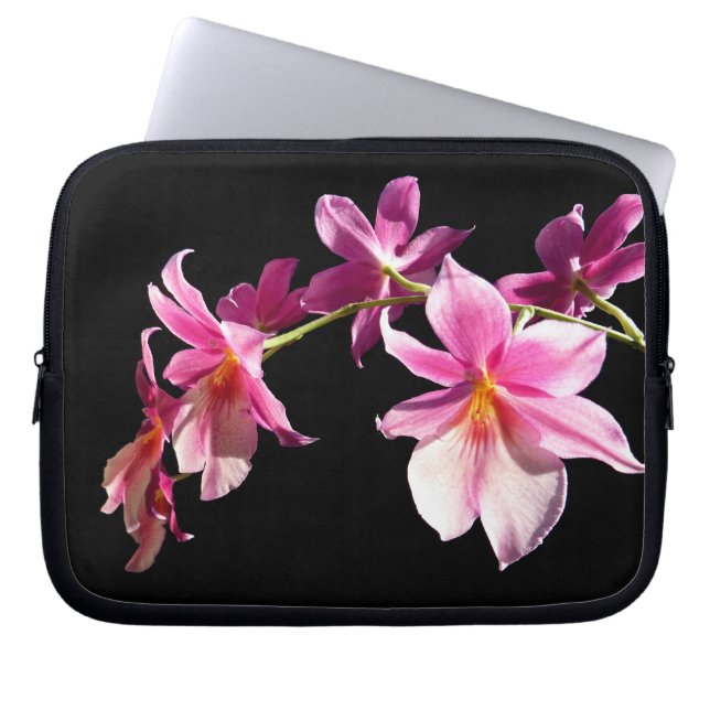Protection Pour Ordinateur Portable Orchidée rose (Devant)