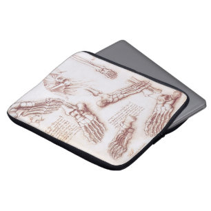 Protection Pour Ordinateur Portable Os du pied - Anatomie humaine par Léonard de Vinci