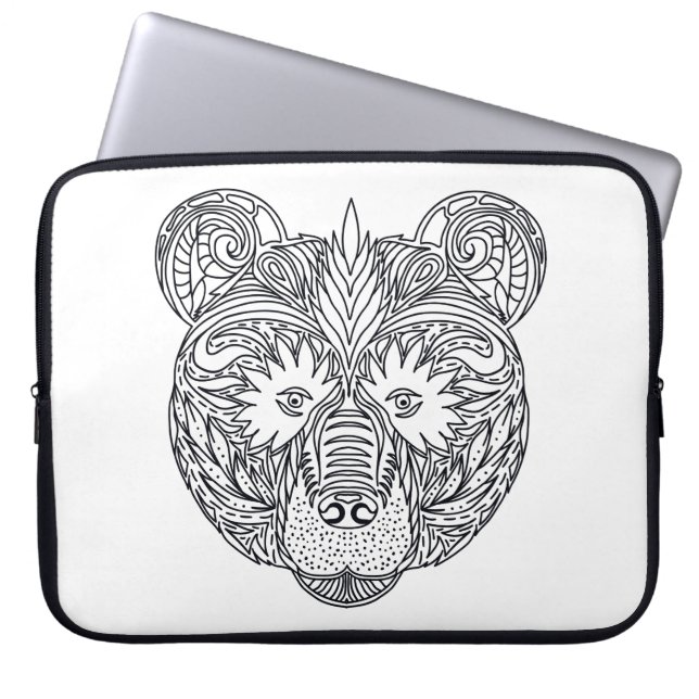 Protection Pour Ordinateur Portable Ours inspiré (Devant)