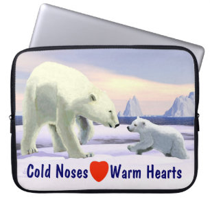 Protection Pour Ordinateur Portable Ours Polaire - Mama Nez Meilleur
