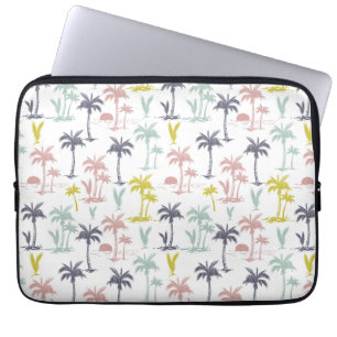 Protection Pour Ordinateur Portable Palmier en pastel par le motif de plage