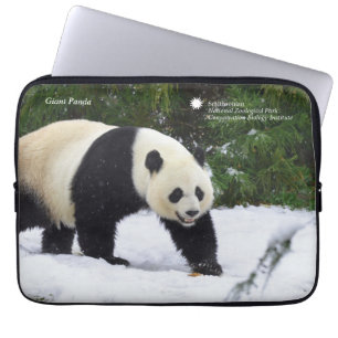 Protection Pour Ordinateur Portable Pandas géants de Smithsonien dans la neige