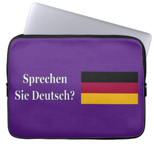 Protection Pour Ordinateur Portable Parles-tu allemand ? en allemand. Indicateur wf