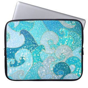 Protection Pour Ordinateur Portable Parties scintillant Faux de Sirène Bleue Mer - Tur