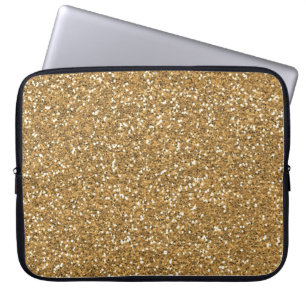 Protection Pour Ordinateur Portable Parties scintillant Gold Glam Faux