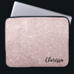 Protection Pour Ordinateur Portable parties scintillantes roses élégantes d'or<br><div class="desc">Conception de minimaliste,  moderne et élégante représentant les parties scintillantes roses d'or de faux. Cette belle et féminine copie,  avec son effet simple pourtant renversant,  est parfaite pour les jeunes femmes contemporaines. Impressionnez avec le cadeau ou juste le festin unique et élégant vous-même.</div>