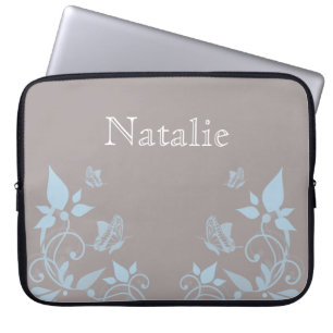 Protection Pour Ordinateur Portable Pastille bleue Floral Electronique