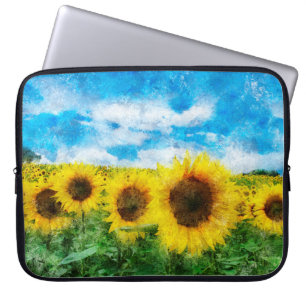 Protection Pour Ordinateur Portable Peinture de tournesols
