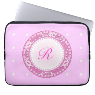 Protection Pour Ordinateur Portable Perles roses